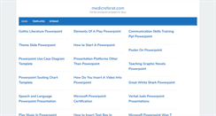 Desktop Screenshot of medicreferat.com